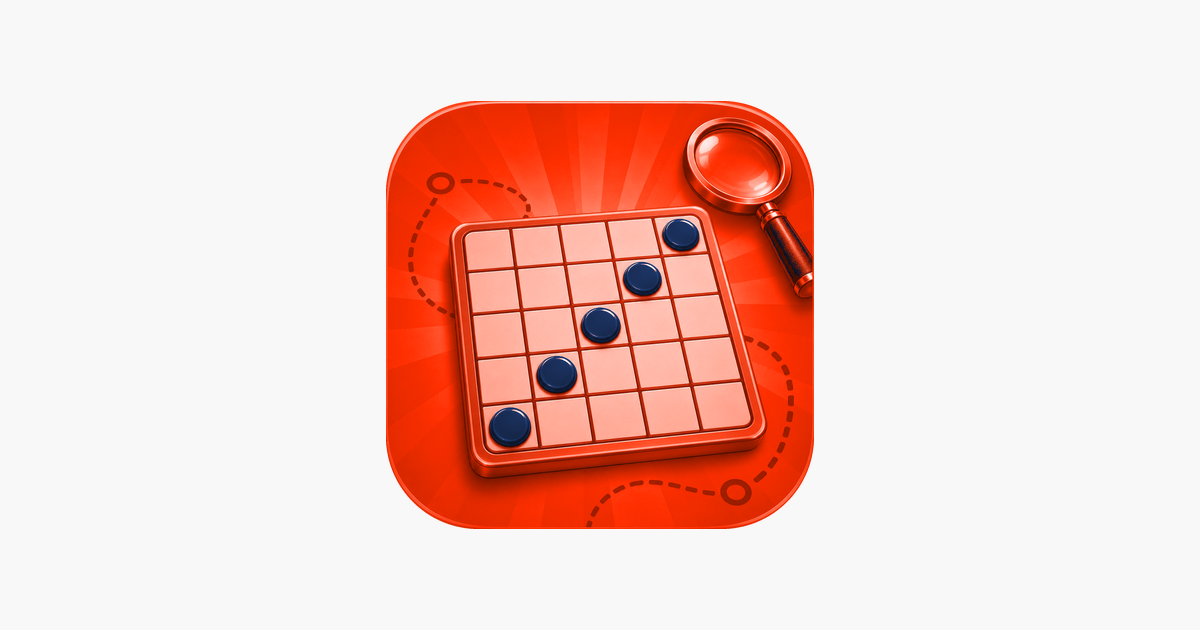 OutThere Bingo coral app icon on a light gray background